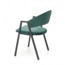 Стул HALMAR K473 темно-зеленый/черный